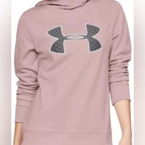 Under Armour Pink ColdGear Pullover Hoodie Warm Athletic Sweatshirt Hoodie 3296